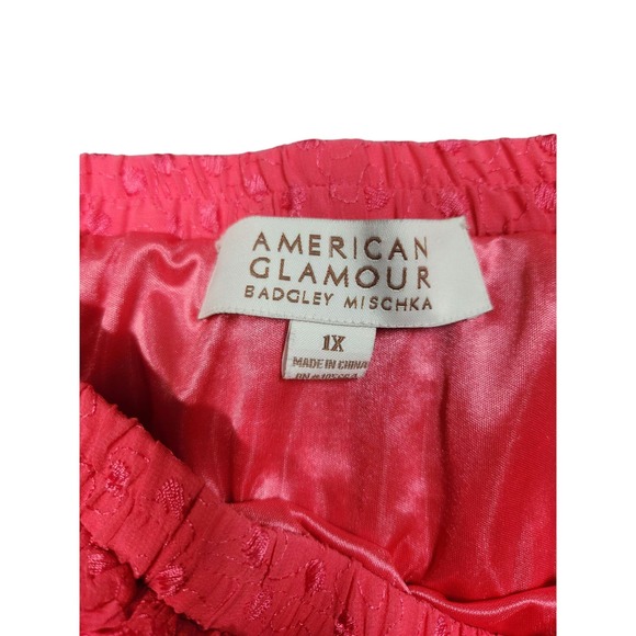 BADGLEY MISCHKA AMERICAN GLAMOUR Full Length Floral Embroidered Maxi Skirt Sz 1X - Picture 2 of 8